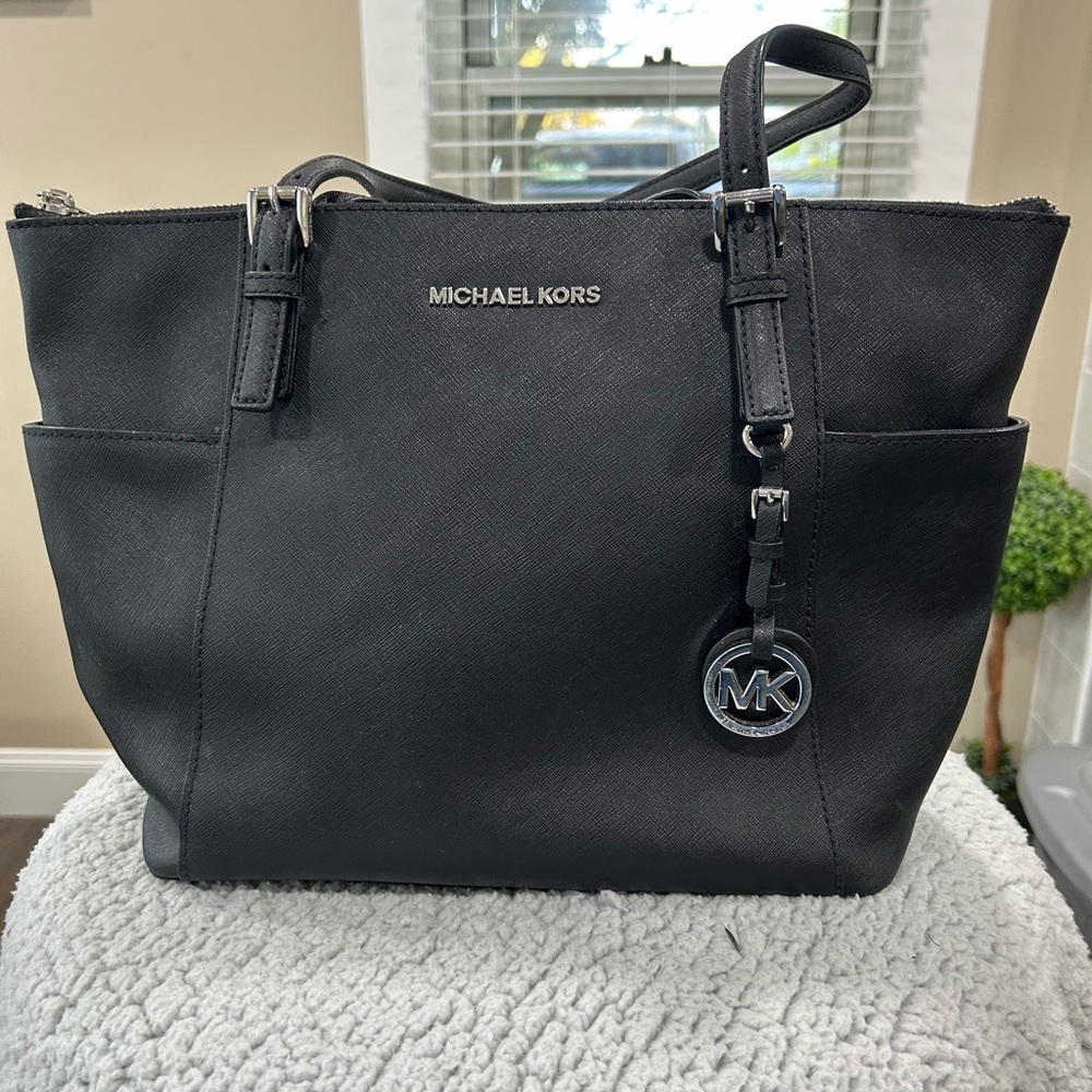 Michael Kors Black Saffiano Leather Tote